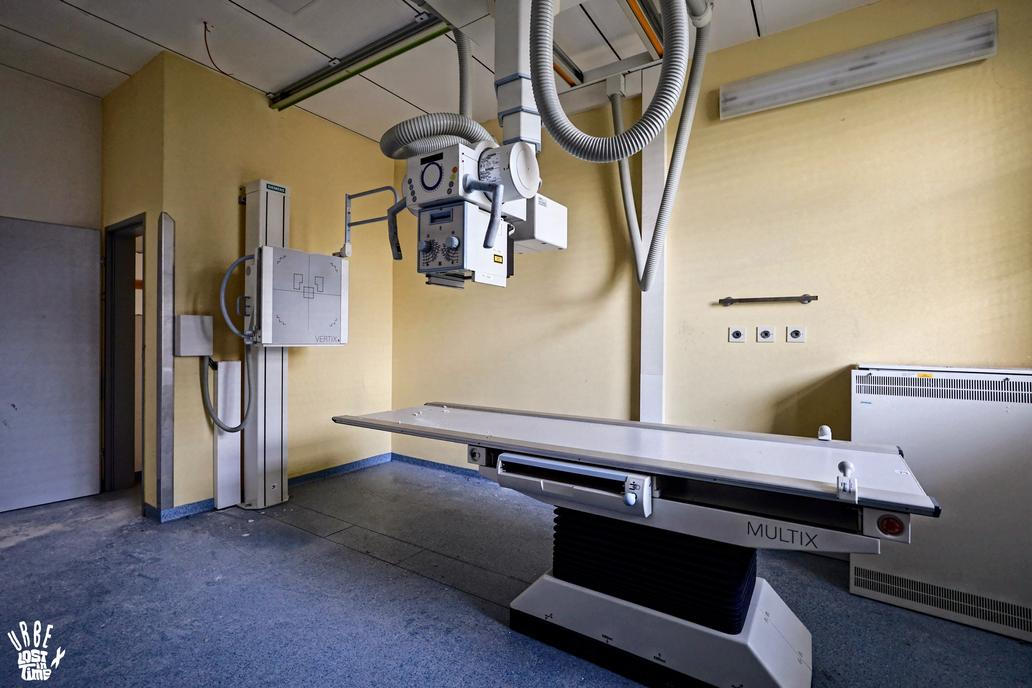 Prostory bývalé radiologie. Nemocnice disponovala vlastní zobrazovací technikou.