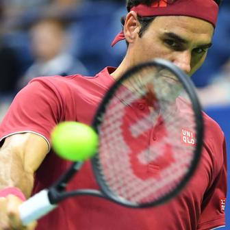 Roger Federer v prvním kole US Open 2018