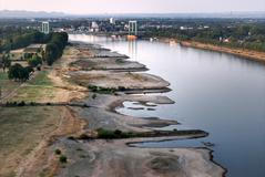 Water levels on the Rhine river in Germany have again fallen in a heatwave and dry weather and are approaching record lows