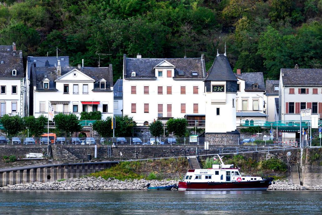 Rhine River water levels in Germany fall after a heatwave and prolonged dry weather grips the region