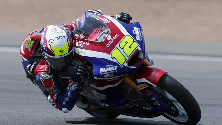 Filip Salač na trati VC Británie třídy Moto2