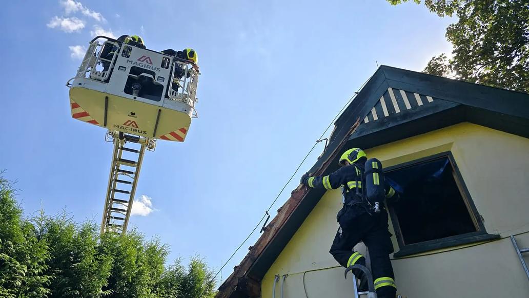 Zásah hasičů na Vyšehradě. Zásah hasičů na Vyšehradě