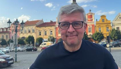 Vicepremiér Karel Havliček (ANO) na předvolebním mítinku v Chrudimi