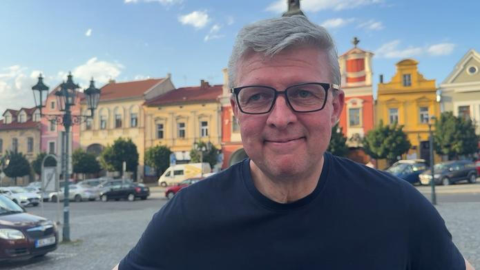 Vicepremiér Karel Havliček (ANO) na předvolebním mítinku v Chrudimi