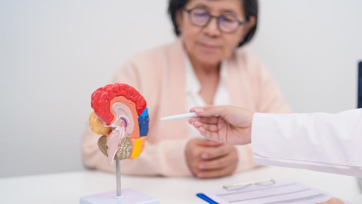 Elderly,Patient,Consulting,Doctor,To,Brain,Disease,,Senior,Health,Medical