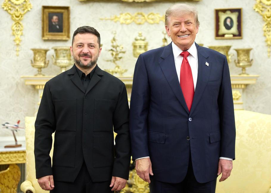Trump se Zelenským v Bílém domě, 28. července 2026.
