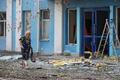 Aftermath of a Ukrainian drone attack in Belgorod