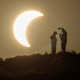 Solar eclipse in Spain