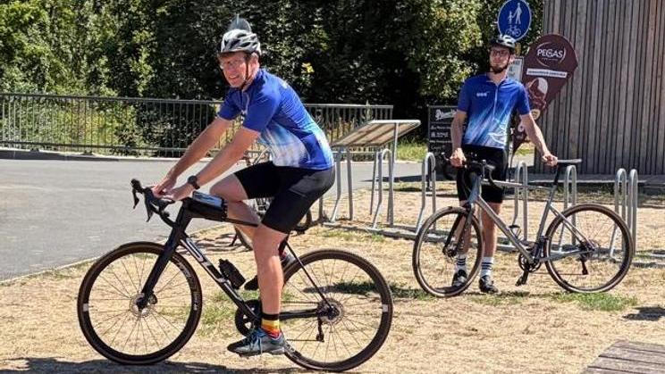 Předseda ODS Martin Kupka na začátku cesty v Poděbradech.
