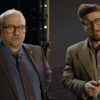 Marek Taclík jako producent a Marek Němec, představující režiséra, který se snaží zachovat soutěži duši.