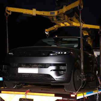 Zabavený Range Rover Sport.