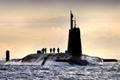 Nuclear Submarine HMS Vanguard Returns to HMNB Clyde, Scotland