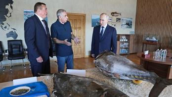 Russian President Vladimir Putin visits Iturup, an island in the disputed Kuril Islands chain