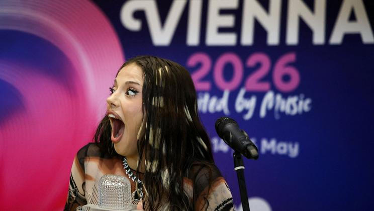 FILE PHOTO: DARA, the winner of the 2026 Eurovision Song Contest arrives in Sofia
