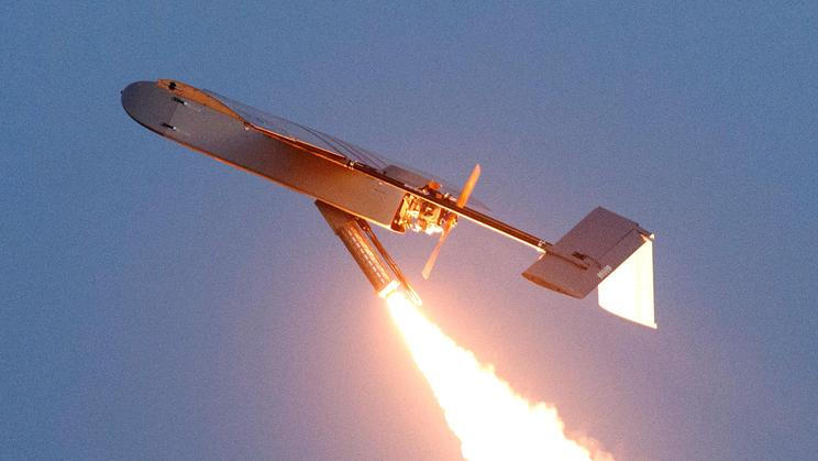FP-1 deep-strike drone launches for a combat mission in an undisclosed location in Ukraine