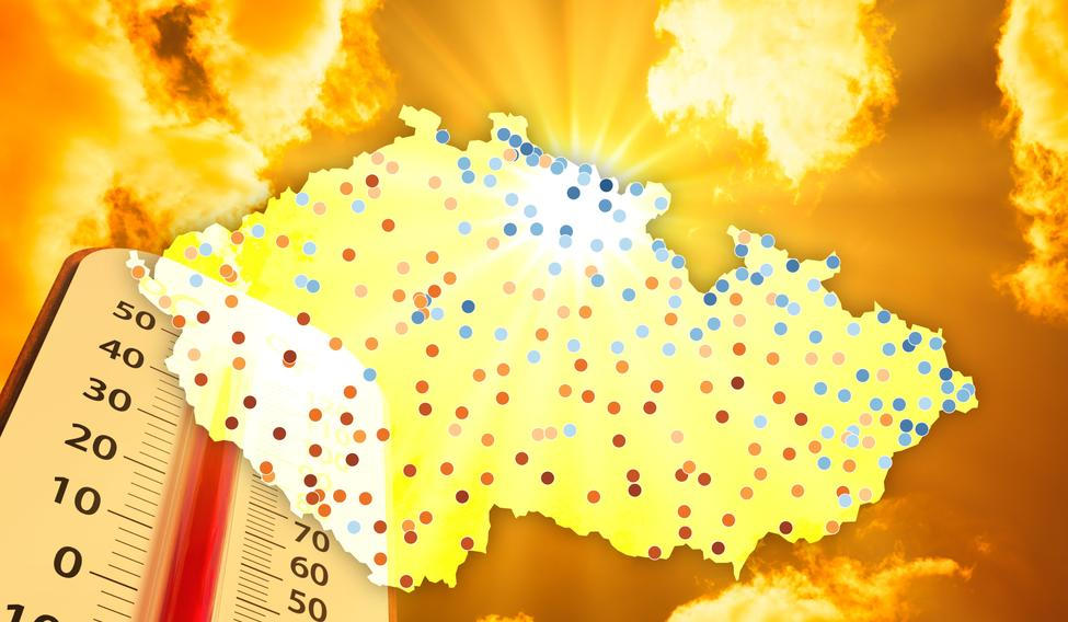 Oteplení Česka v létě 2026 oproti dlouhodobému normálu