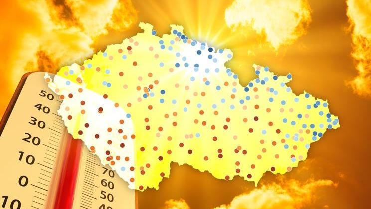 Oteplení Česka v létě 2026 oproti dlouhodobému normálu