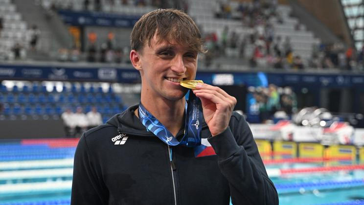 Miroslav Knedla se zlatou medailí z ME v Paříži