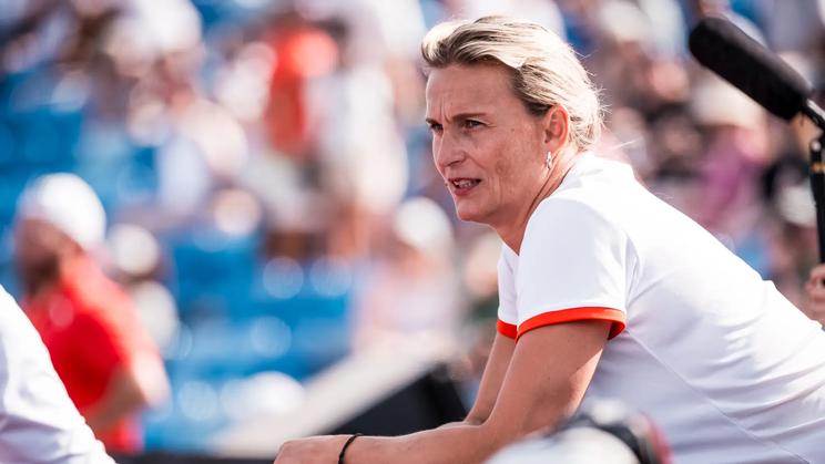 Barbora Špotáková v hledišti na ME 2026 v Birminghamu