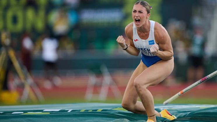Nicole Krutilová na juniorském MS v atletice 2026 v Eugene
