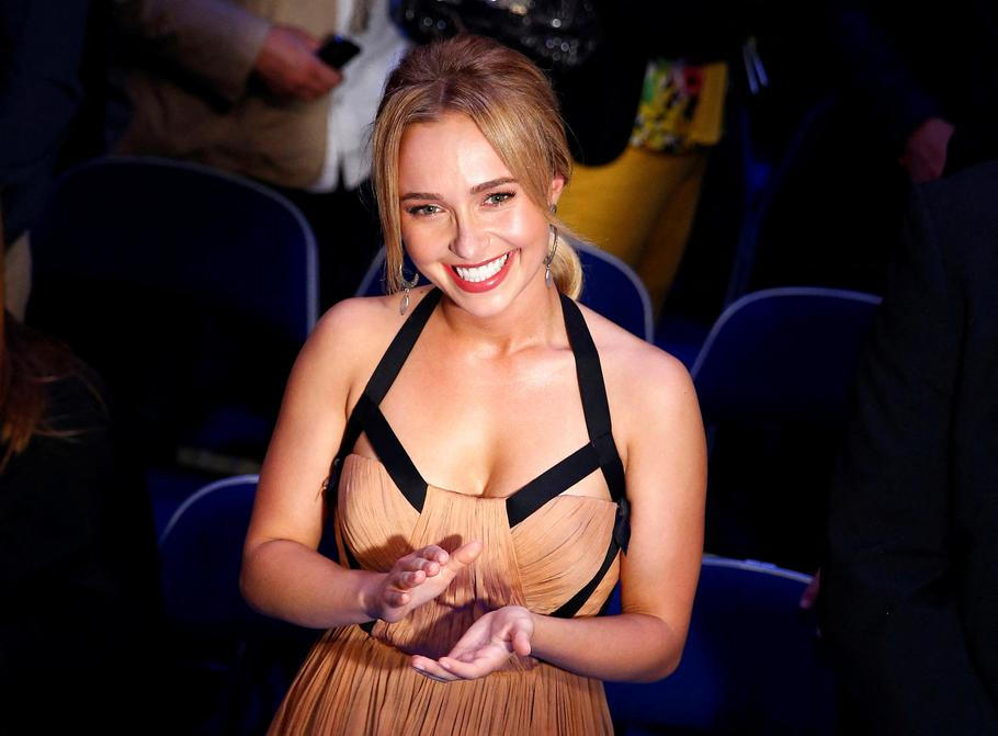FILE PHOTO: Panettiere, girlfriend of heavyweight boxing World Champion Klitschko, reacts to Klitschko's victory over Pianeta in Mannheim