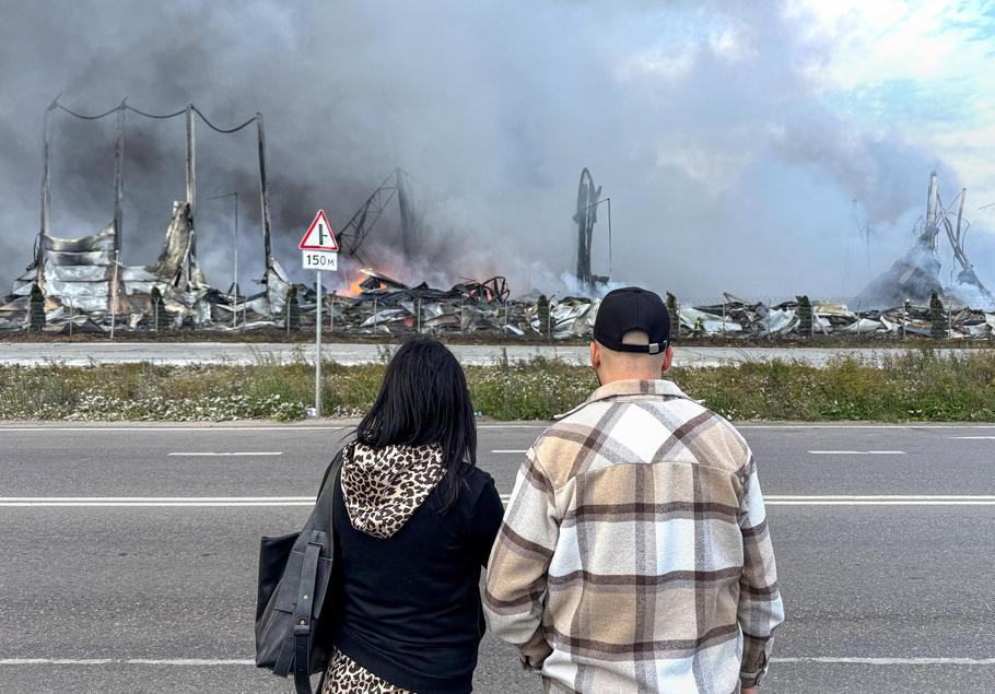 Wildberries warehouse in Moscow region on fire after Ukrainian drone attack