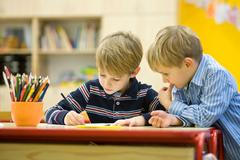 Brothers at primary school