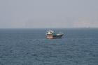 Vessels near rhe Strait of Hormuz, as seen from Musandam