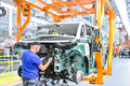 Výroba užitkových modelů Volkswagen v Hannoveru.