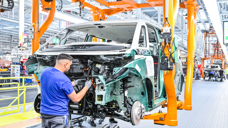 Výroba užitkových modelů Volkswagen v Hannoveru.