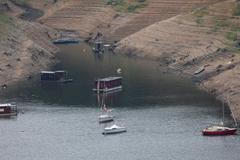 Boats removed from Czech Republic's largest dam due to low water

