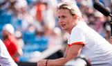 Barbora Špotáková, místopředsedkyně Českého atletického svazu, v hledišti na ME 2026 v Birminghamu