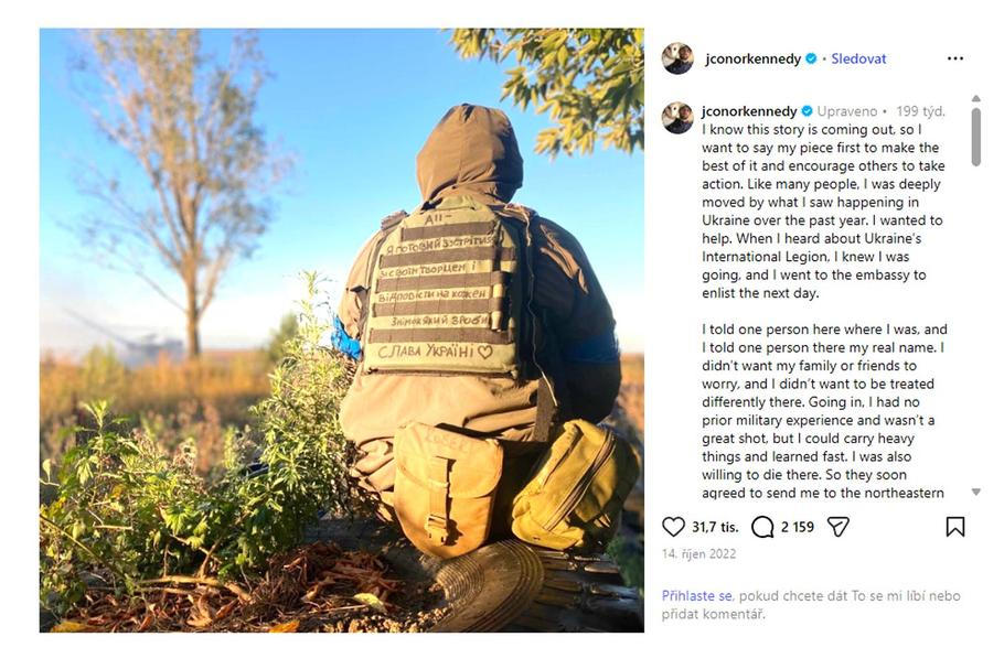 Conor později své rozhodnutí vysvětlil na Instagramu. Napsal, že ho hluboce zasáhlo dění na Ukrajině a chtěl pomoci. 