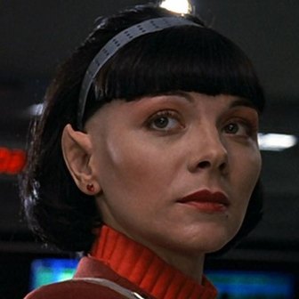 Jako vulkánská důstojnice Valeris z filmu Star Trek VI: Neobjevená země (1991). 