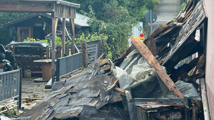 Severe weather has caused damages to buildings in Germany