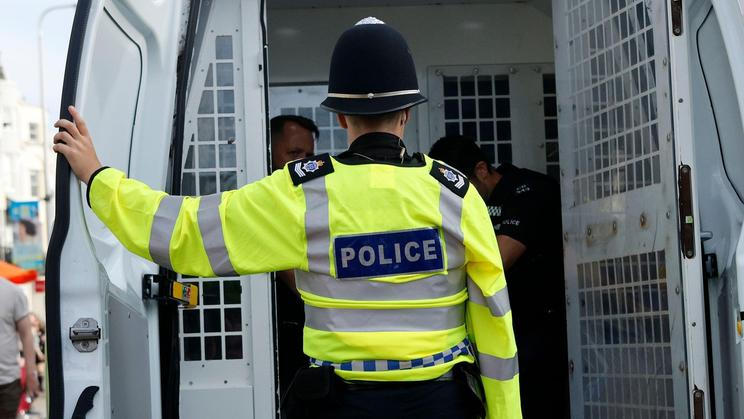 A police officer on duty at Brighton Pride