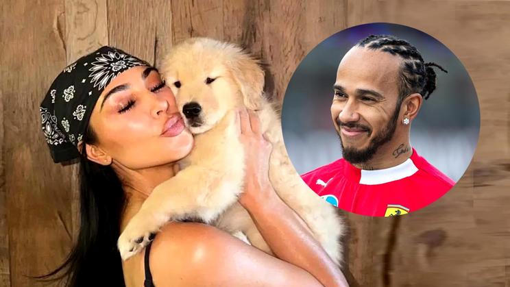 Kim Kardashian a Lewis Hamilton