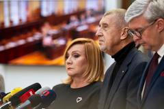 Alena Schillerová, poslankyně, politička, Andrej Babiš, Karel Havlíček, poslanec, politik