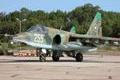 Ilustrační foto: Letecká základna Bezmer a bulharský útočný letoun Su-25K "Frogfoot".