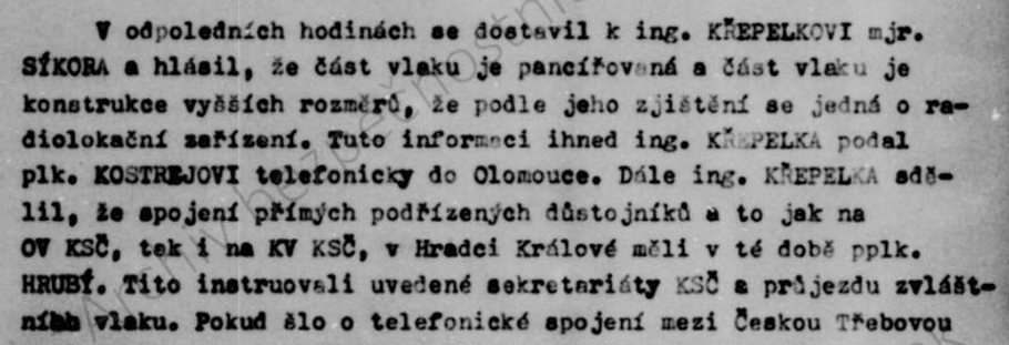 Co veze vlak TX? Z pátracího svazku KR- 631808 MV s krycím jménem Mosty.