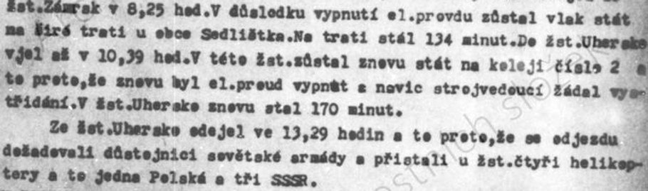 Nejde proud a strojvedoucí chce vystřídat. Z pátracího svazku KR- 631808 MV s krycím jménem Mosty.