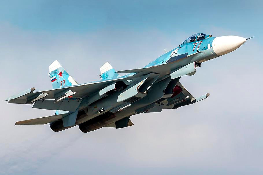 Suchoj Su-33 77 RED na letecké základně Kubinka