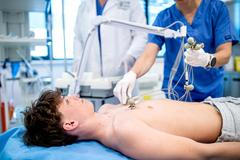 Preoperative,Ekg,Examination,Of,Teenage,Patient,In,Hospital,Setting.