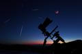 Amateur,Astrophotography,Equipment,With,Camera,,Tripod,Star-tracker,For,Photographing,Stars,