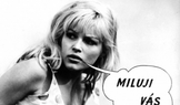 Olga Schoberová jako půvabná komiksová Jessie v české komedii Kdo chce zabít Jessii? (1966).