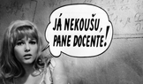 Olga Schoberová jako půvabná komiksová Jessie v české komedii Kdo chce zabít Jessii? (1966).