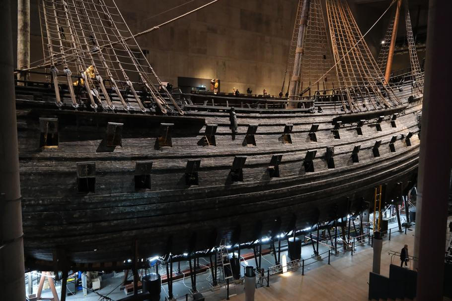 Stockholm,,Sweden-nov.28th,2025:,Wooden,Hull,Of,Historic,Vasa,Ship,Inside