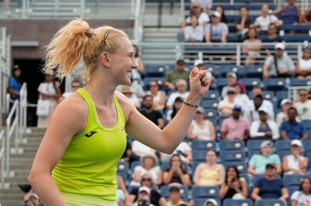 Kateřina Siniaková v kvalifikaci smíšené čtyřhry na US Open 2026