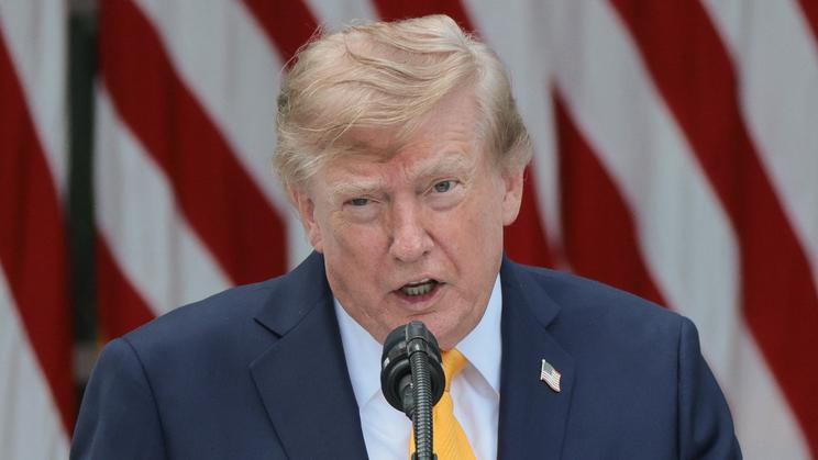U.S. President Donald Trump hosts a back-to-school-themed event at the White House