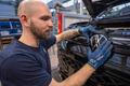 Výroba automobilů Volkswagen ve Wolfsburgu, ilustrační foto.